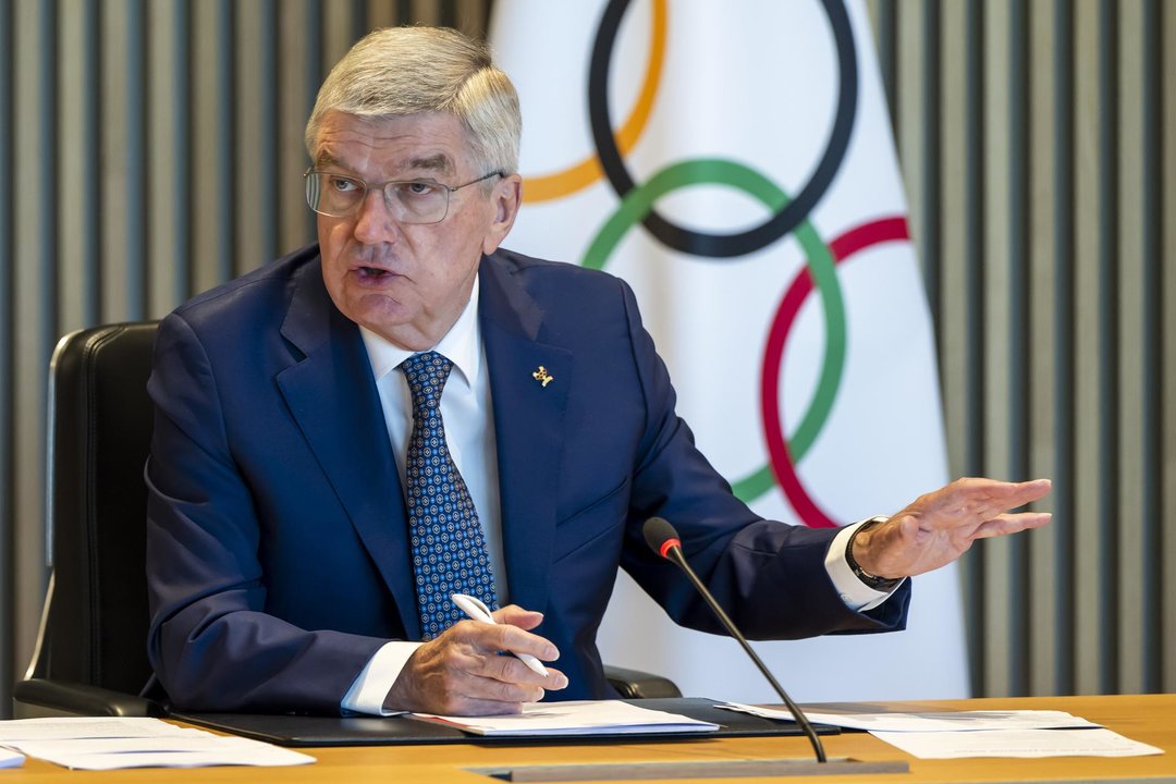 El presidente del COI, Thomas Bach. EFE/EPA/MARTIAL TREZZINI