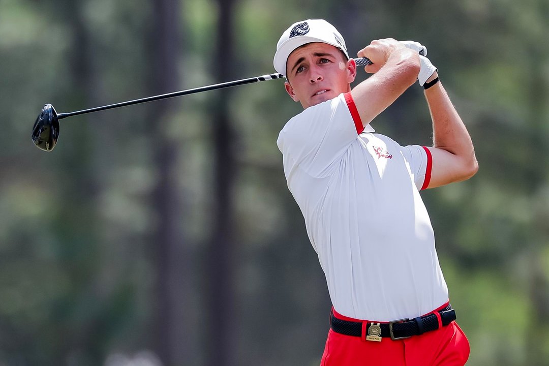 El golfista español David Puig fue registrado este viernes, durante la segunda ronda del Abierto de Estados Unidos, el tercer 'Major' de la temporada, en Pinehurst (Carolina del Norte, EE.UU.). EFE/Erik S. Lesser