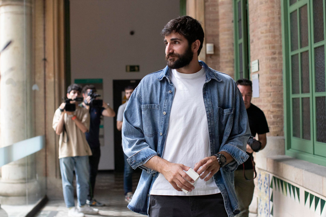 El base Ricky Rubio hoy en Barcelona. EFE/ Marta Perez