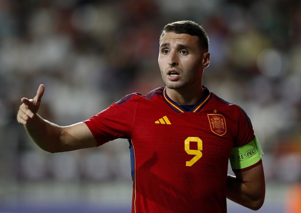 Abel Ruiz, jugador internacional del Girona. EFE/EPA/ROBERT GHEMENT/Archivo