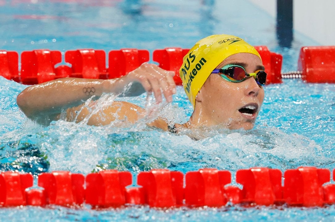 La australiana Emma McKeon se colgó el oro en la final del relevo 4x100 libre EFE/EPA/RONALD WITTEK