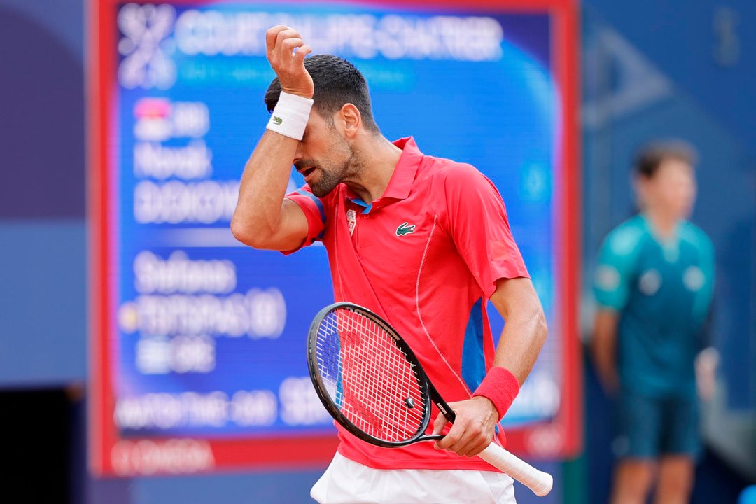 El serbio Novak Djokovic en Roland Garros en Paris, Francia, Grecia. EFE/EPA/RONALD WITTEK