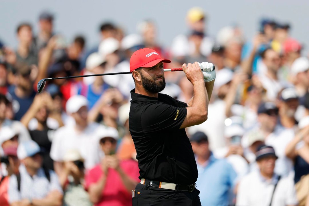 El golfista español Jon Rahm compite hoy en los Juegos. EFE/EPA/ERIK S. LESSER