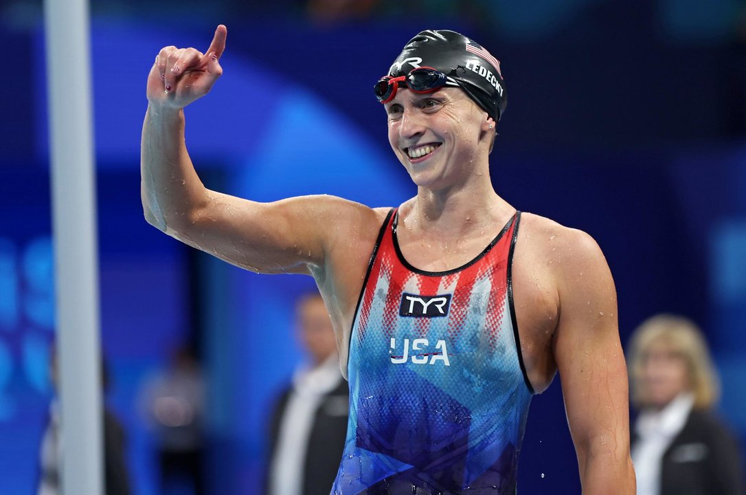 La estadounidense Katie Ledecky en la nadadora con más medallas de oro en la historia de los Juegos Olímpicos EFE/EPA/RITCHIE B. TONGO