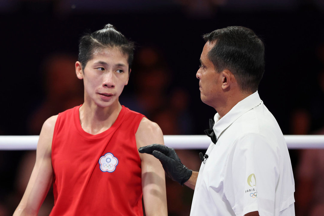 La boxeadora taiwanesa Yu Ting Lin durante un combate de los Juegos Olímpicos de París 2024. EFE/ Miguel Gutiérrez