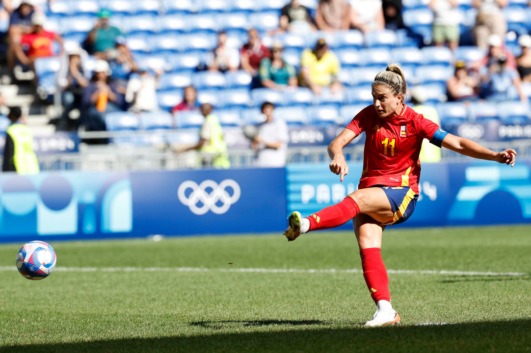 - La jugadora de España Alexia Putellas durante el partido por la medalla de bronce. EFE/ Miguel Toña