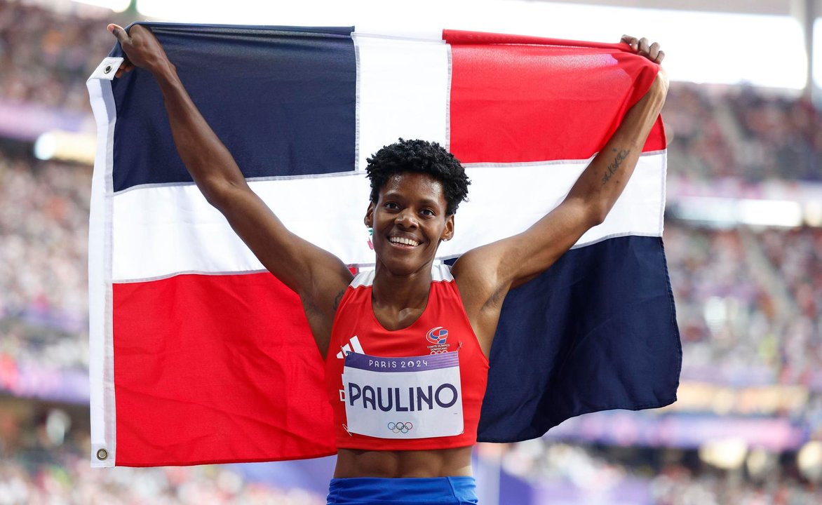 La dominicana Marileidy Paulino, campeona olímpica de 400m. EFE/EPA/FRANCK ROBICHON