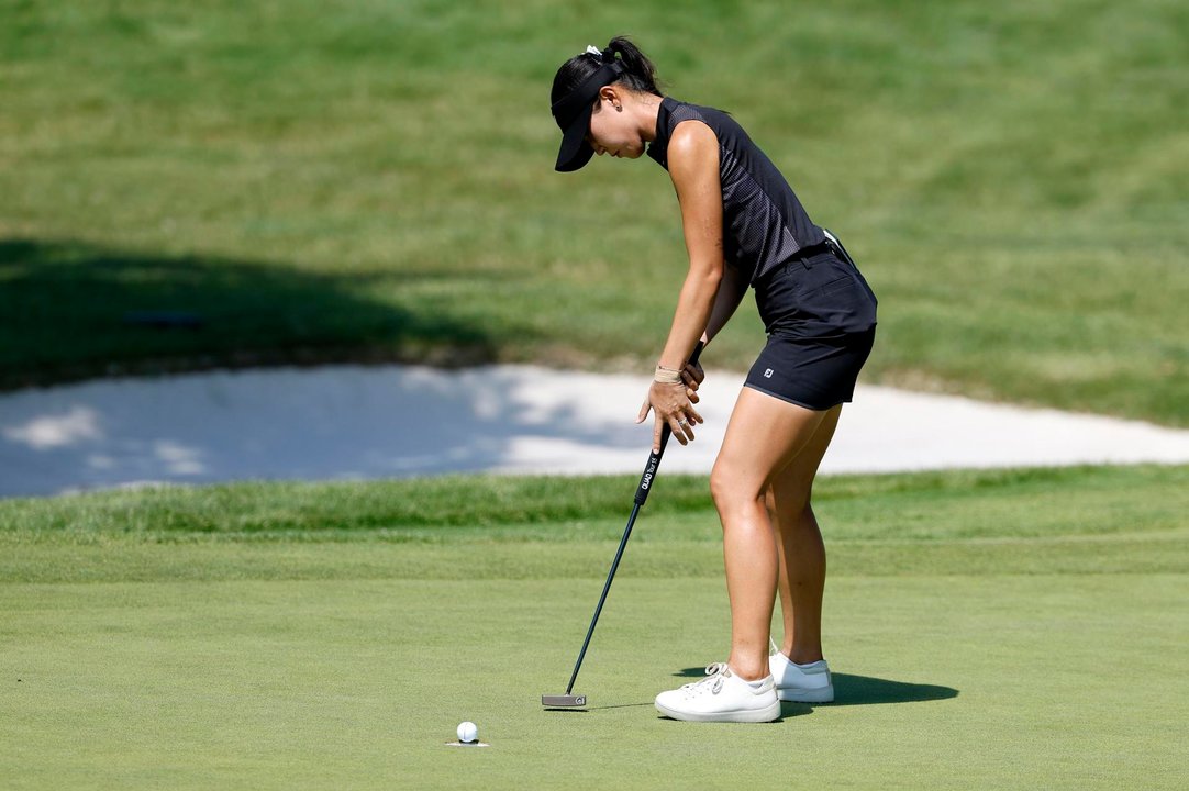 La neozelandesa Lydia Ko en el Le Golf National en Guyancourt, Francia. EFE/EPA/ERIK S. LESSER